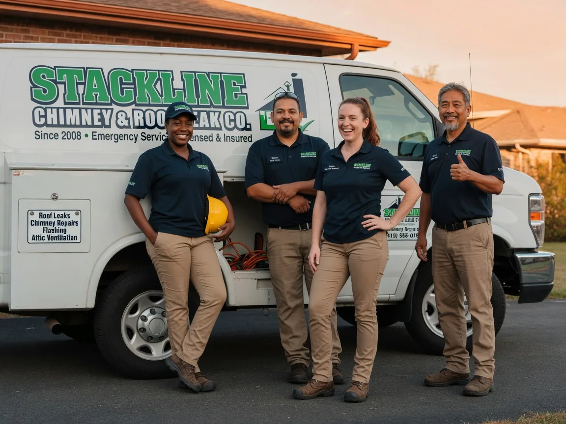 Chimney flashing repair company in Meriden, KS